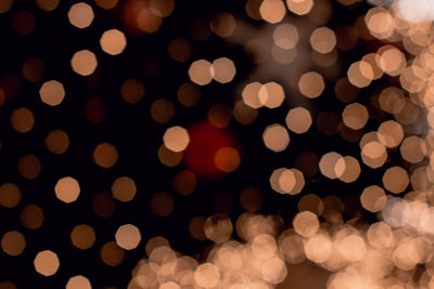 Defocused image of illuminated lights