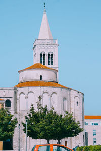 Low angle view of traditional building against sky