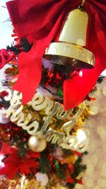 Close-up of christmas decoration