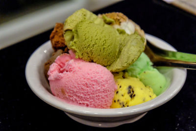 Close-up of sweet food on table