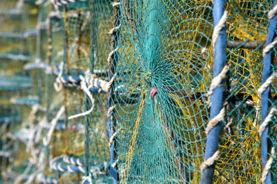 Close-up of fishing net