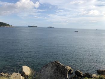 Scenic view of sea against sky