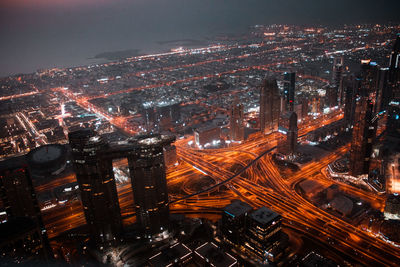 View on dubai from burj khalifa