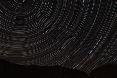 View of star field at night