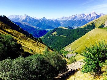 Scenic view of mountains