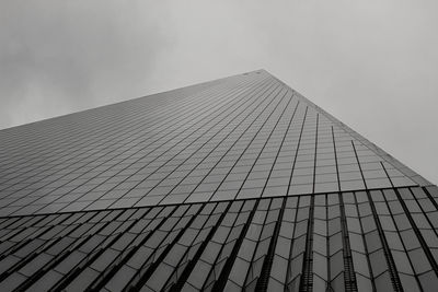 Low angle view of modern building against sky