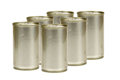 Close-up of objects against white background