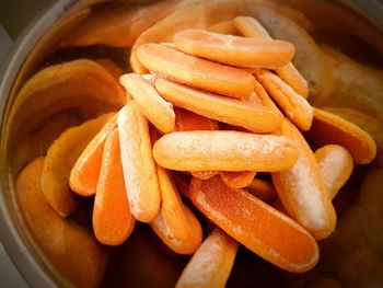 High angle view of fresh vegetables in bowl