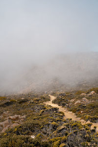 Aerial view of landscape against sky