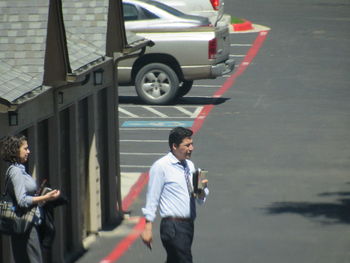 Woman standing on floor