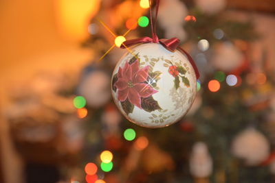 Close-up of christmas decorations