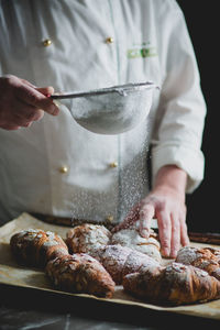 Close-up of preparing food