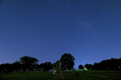 Scenic view of landscape at night