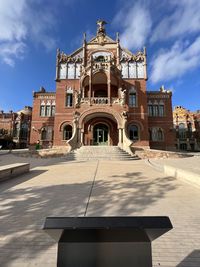 Low angle view of building against sky