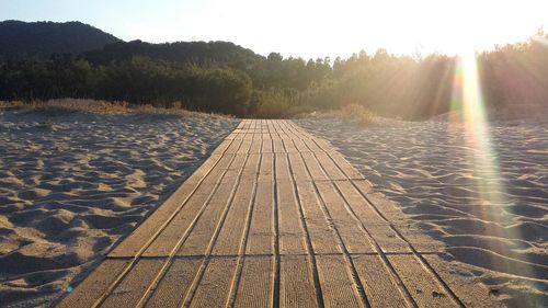 Scenic view of landscape during sunset