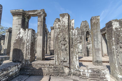 Exterior of temple against sky