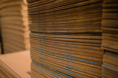 Full frame shot of patterned stack