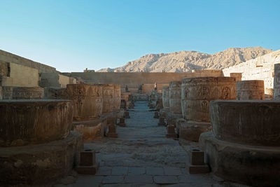 Panoramic view of historic building against sky