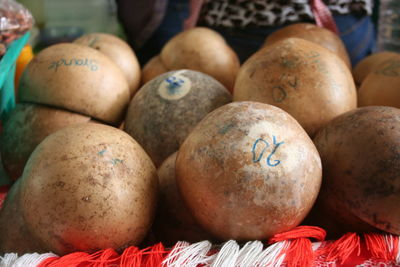 Close-up of fruits for sale in market