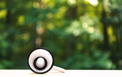 Close-up of ball on table