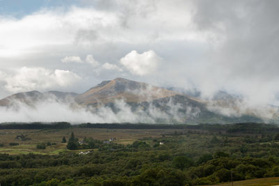 Scenic view of landscape against sky