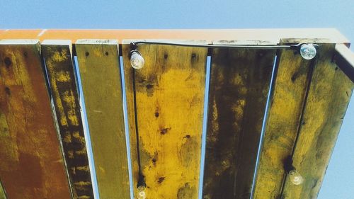 Close-up of wooden wall