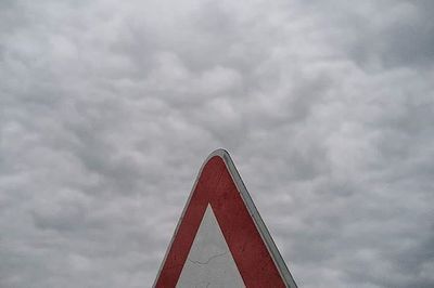 Low angle view of cloudy sky