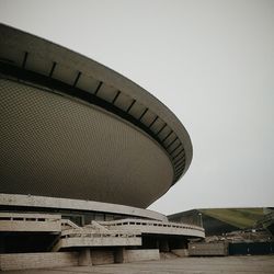 Low angle view of built structure against clear sky