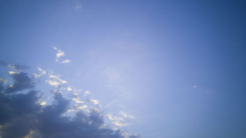 Low angle view of cloudy sky