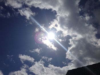 Low angle view of cloudy sky