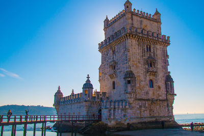 View of historical building against blue sky