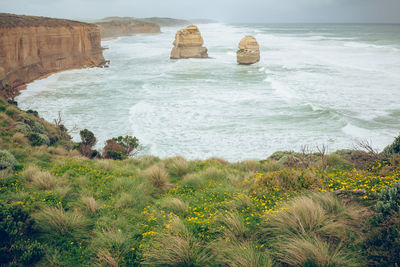 Scenic view of sea against sky