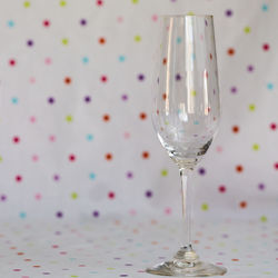 Close-up of wine glass on table