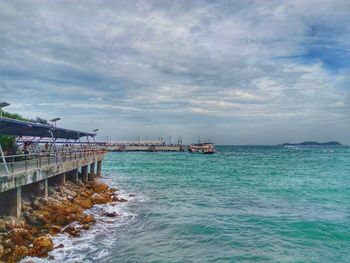 Scenic view of sea against sky