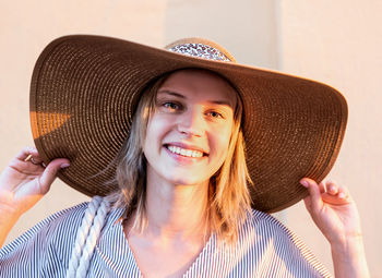 Portrait of a smiling young woman