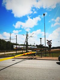 Road against sky