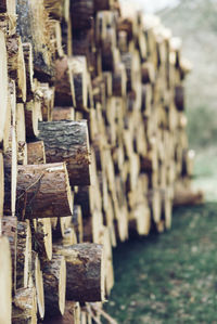 Close-up of old wooden wall