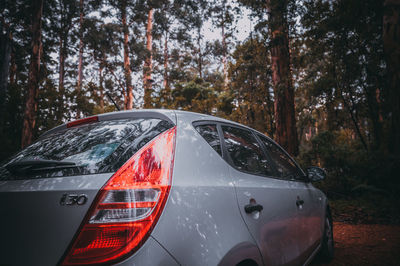 View of car on road