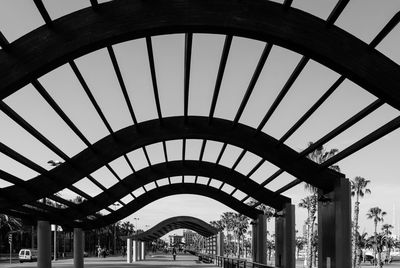 Low angle view of built structure against sky