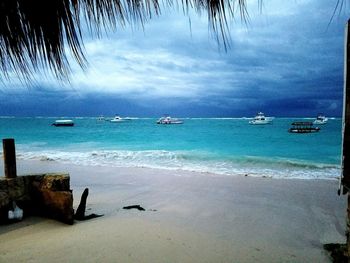 Scenic view of sea against sky