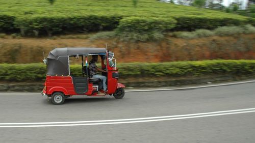 Car on street in city
