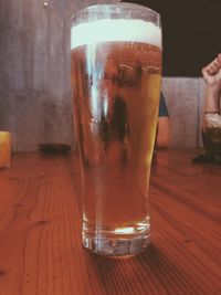 Close-up of drink on table