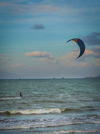 Scenic view of sea against sky