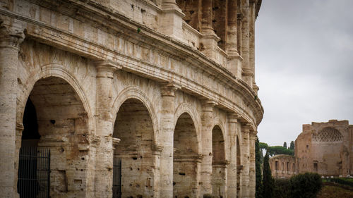 Low angle view of historical building