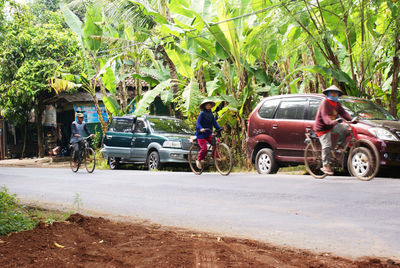 Motorcycle on road