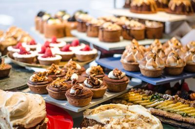 Various food on table