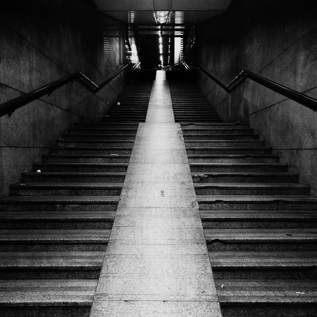 STEPS IN ILLUMINATED STAIRCASE