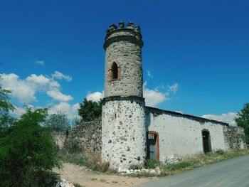 View of building against blue sky