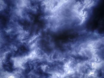 Low angle view of storm clouds in sky