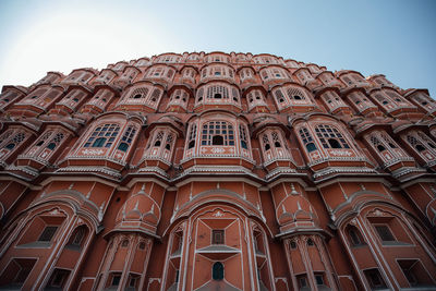 Low angle view of historical building against sky